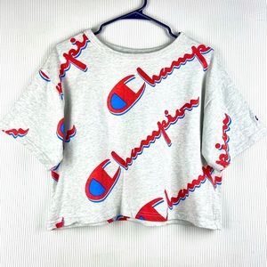 Champion Reverse Weave Short Sleeve Logo Crop Top Size M​​